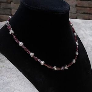 Handmade Garnet Necklace By Teresa Lewy